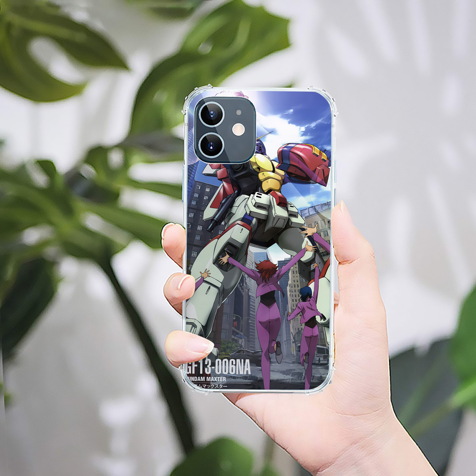 （画像用） 機動戦士ガンダム Mobile Suit Gundam 【iPhone 12シリーズ対応】透明スマホケース（クリアソフトケース）